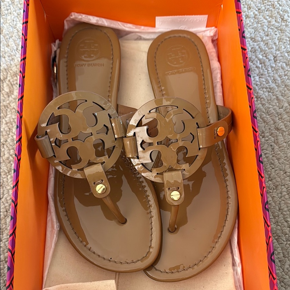 Tory Burch Tan Miller Sandals